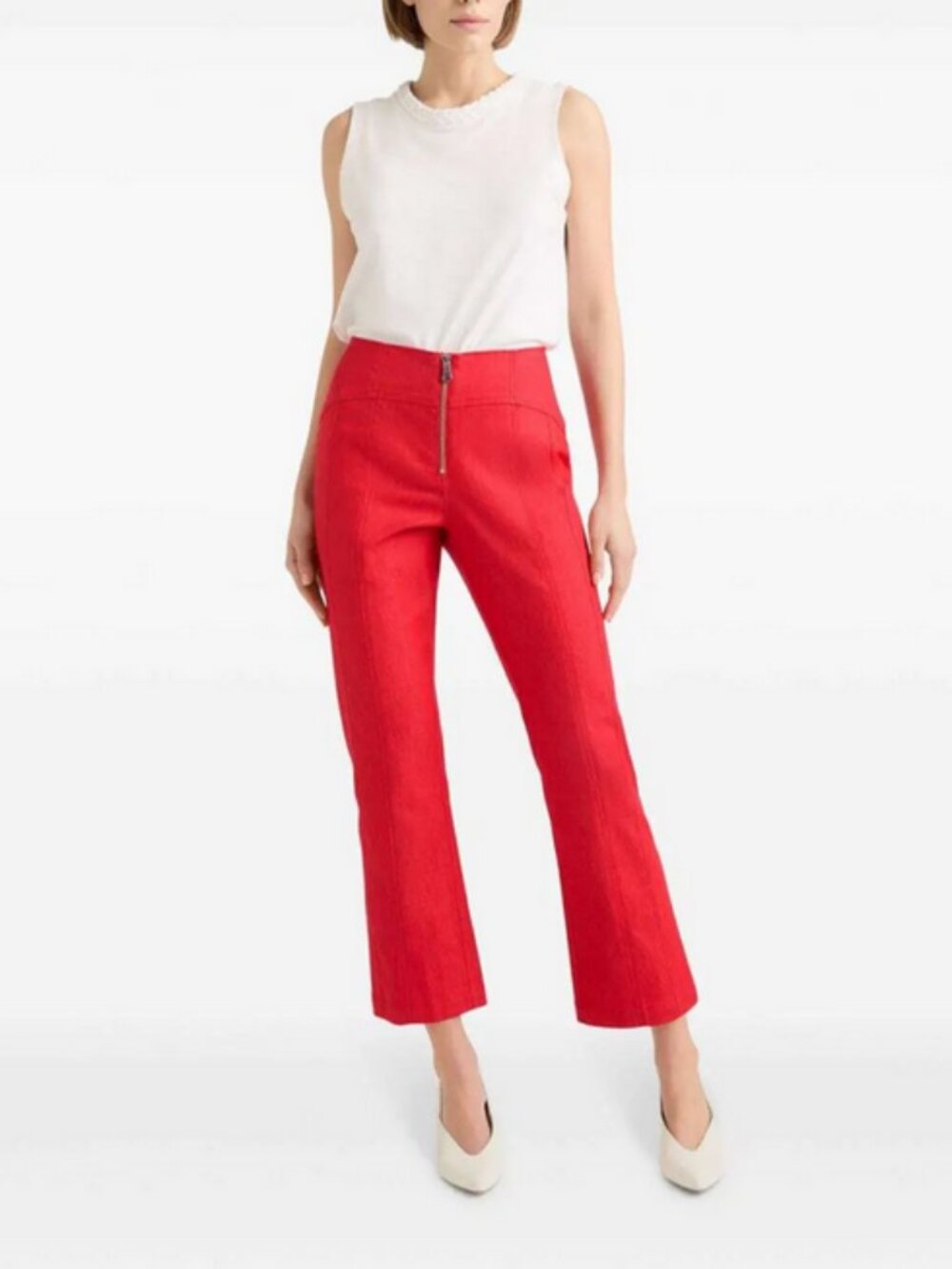 Cinq a Sept Loren Denim Ankle Pants Deep Tangelo Size 6